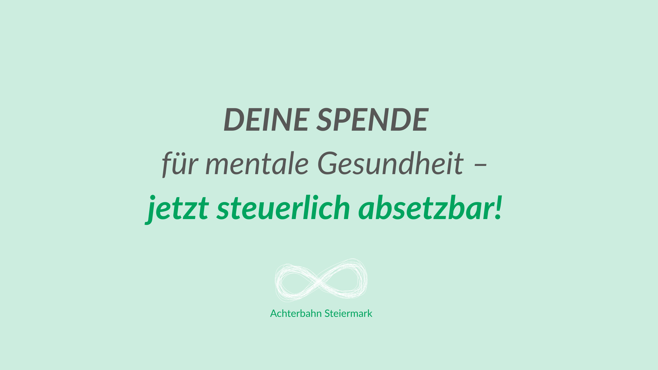 Deine Spende für mentale Gesundheit – jetzt steuerlich absetzbar!